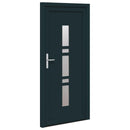 Hoveddør 88 x 200 cm PVC Antracit