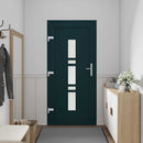 Hoveddør 98 x 200 cm PVC Antracit