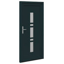 Hoveddør 98 x 200 cm PVC Antracit