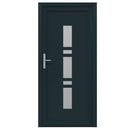 Hoveddør 98 x 200 cm PVC Antracit