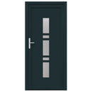 Hoveddør 98 x 208 cm PVC Antracit