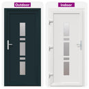 Hoveddør 98 x 208 cm PVC Antracit