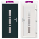 Hoveddør 98 x 200 cm PVC Antracit