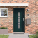 Hoveddør 98 x 208 cm PVC Antracit