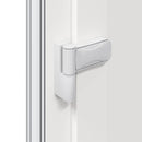 Hoveddør 98 x 208 cm PVC Antracit