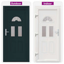 Hoveddør 98 x 208 cm PVC Antracit