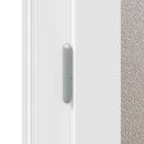 Sideskabsdør 98 x 198 cm PVC Antracit