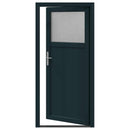 Sideskabsdør 98 x 198 cm PVC Antracit