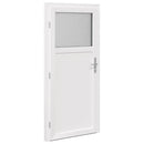 Sideskabsdør 88 x 198 cm PVC Antracit