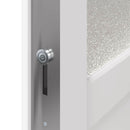 Sideskabsdør 98 x 198 cm PVC Hvid