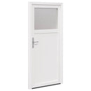 Sideskabsdør 88 x 198 cm PVC Hvid