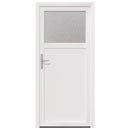 Sideskabsdør 88 x 198 cm PVC Hvid