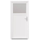 Sideskabsdør 98 x 198 cm PVC Hvid