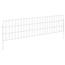 Havehegn med pæle 48 pcs 115 x 30 cm Mesh Galvaniseret stål