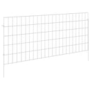 Havehegn med pæle 24 pcs 115 x 50 cm Mesh Galvaniseret stål