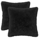 pyntepude 2 stk. HEERLEN Sort 30 x 30 cm PV Fleece