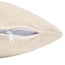 Kastpude 6 stk. HEERLEN Cremefarvet 30 x 50 cm Chenille Stof