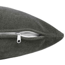 Pude med pude HEERLEN 2 stk. Antracit Mikrofiber Fleece