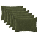 Pude med pude HEERLEN 6 stk. Grøn Mikrofiber Fleece