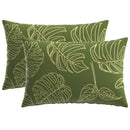 Pude med pude HEERLEN 2 stk. Bladdesign Polyester