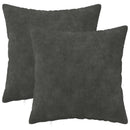 Pude med pude HEERLEN 2 stk. Antracit Mikrofiber Fleece