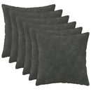 Pude med pude HEERLEN 6 stk. Antracit Mikrofiber Fleece