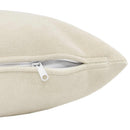 Pude med pude HEERLEN 6 stk. Cremefarvet Mikrofiber Fleece