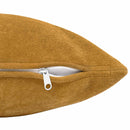 Pude med pude HEERLEN 2 stk. Gul Mikrofiber Fleece