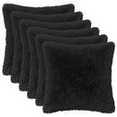 pyntepude 6 stk. HEERLEN Sort 35 x 35 cm PV Fleece