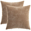Pude 2 stk. HEERLEN Brun 40 x 40 cm Chenille Stof