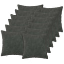 Pude med pude HEERLEN 12 stk. Antracit Mikrofiber Fleece