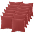 Pude 12 stk. HEERLEN Vinrød 40 x 40 cm Polyester