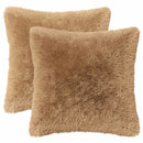 pyntepude 2 stk. HEERLEN Gråbrun 40 x 40 cm PV Fleece