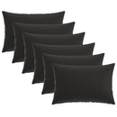 Pude 6 stk. HEERLEN Sort 40 x 60 cm Polyester