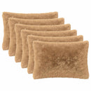pyntepude 6 stk. HEERLEN Gråbrun 40 x 60 cm PV Fleece