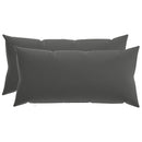 Pude med pude HEERLEN 2 stk. Antracit Polyester