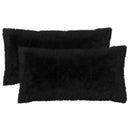 pyntepude 2 stk. HEERLEN Sort 40 x 70 cm PV Fleece