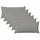 Pude med pude HEERLEN 6 stk. Skygrå Stof