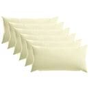Pude 6 stk. HEERLEN Cremefarvet 40 x 80 cm Polyester