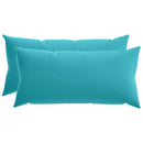 Pude med pude HEERLEN 2 stk. Turkis Polyester
