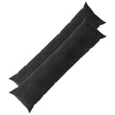 pyntepude 2 stk. HEERLEN Sort 40 x 145 cm Fløjl