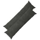 Pude med pude HEERLEN 2 stk. Antracit Mikrofiber Fleece