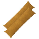 Kastpude 2 stk. HEERLEN Gul 40 x 145 cm Mikrofiber Fleece
