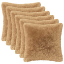 pyntepude 2 stk. HEERLEN Gråbrun 45 x 45 cm PV Fleece