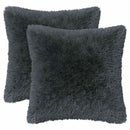pyntepude 2 stk. HEERLEN Antracit 45 x 45 cm PV Fleece