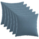 Kastpude 6 stk. HEERLEN Jeans blå 50 x 50 cm Stof
