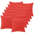 Kastpude 12 stk. HEERLEN Rød 50 x 50 cm Polyester