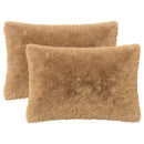 pyntepude 2 stk. HEERLEN Gråbrun 50 x 70 cm PV Fleece