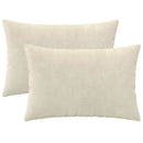 Pude med pude HEERLEN 2 stk. Cremefarvet Mikrofiber Fleece