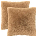 pyntepude 2 stk. HEERLEN Gråbrun 60 x 60 cm PV Fleece